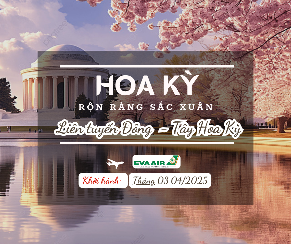 RỘN RÀNG SẮC XUÂN- MÙA HOA ANH ĐÀO (LIÊN TUYẾN ĐÔNG TÂY HOA KỲ)